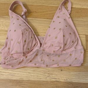 Victoria's Secret Pink Bralette with Gold Dots